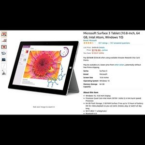 Surface 3 with key board